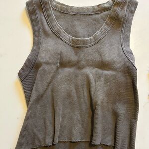 Brandy Melville Womens Brown Tank Top One Size Fits Small